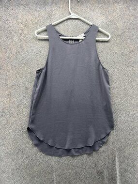 Wilfred Blouse Womens Small Gray Sevres High Neck Sleeveless Top Chalet Shell